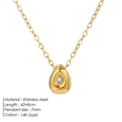 Teardrop Pendant Necklace